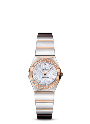 Omega Constellation Quartz 24 Polished Stainless Steel / Red Gold / Diamond / MOP Supernova